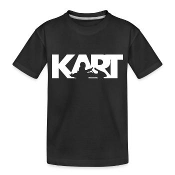 Kart - Kinder Premium Bio T-Shirt - Schwarz - Vorne