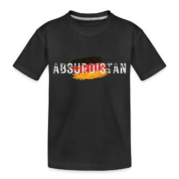 Absurdistan - Kinder Premium Bio T-Shirt - Schwarz - Vorne