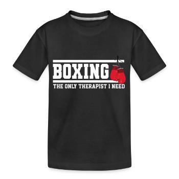 je peux pas j'ai BOXE BEST-SELLER 🌟🌟 - T-shirt bio Premium Enfant - noir - Devant