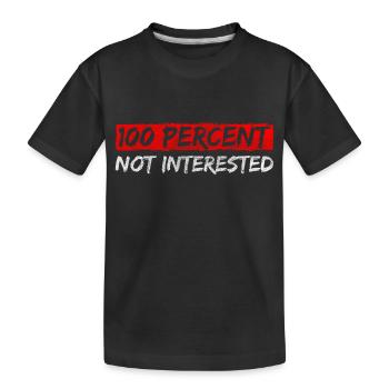 Rebel Uninteresting sarcasm - Kids' Premium Organic T-Shirt - black - Front