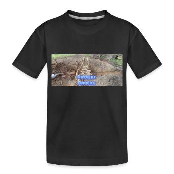 PROJEKT BRÜCKE - Kinder Premium Bio T-Shirt - Schwarz - Vorne