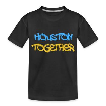 Houston Together Design for Proud Houston Residents - Kids' Premium Organic T-Shirt - black - Front