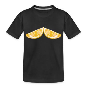 zitronen - Kinder Premium Bio T-Shirt - Schwarz - Vorne
