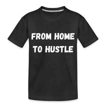 De la maison aux devoirs de cadeaux Hustle - T-shirt bio Premium Enfant - noir - Devant