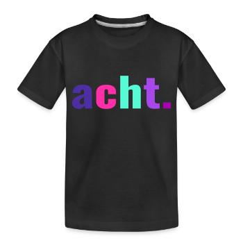 8. Geburtstag Acht Geschenk 8 Jahre - Kinder Premium Bio T-Shirt - Schwarz - Vorne