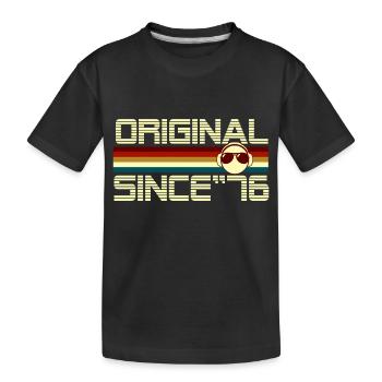 Seit 76 - Kinder Premium Bio T-Shirt - Schwarz - Vorne