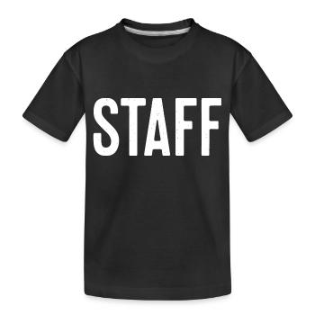STAFF - T-shirt bio Premium Enfant - noir - Devant