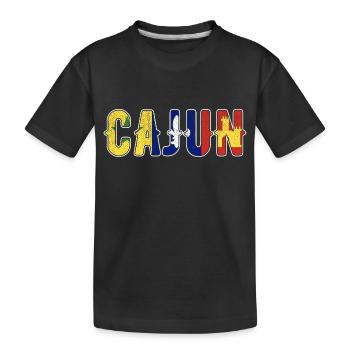 Cajun Stolz Louisiana Wurzeln Patriotisch - Kinder Premium Bio T-Shirt - Schwarz - Vorne