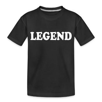 Legend - Kids' Premium Organic T-Shirt - black - Front