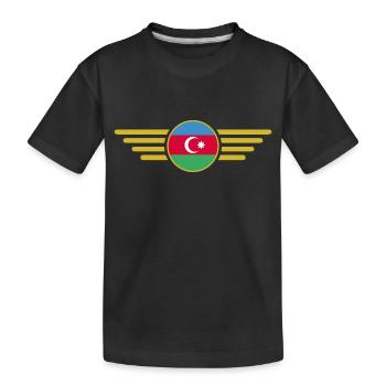 J’aime l’Azerbaïdjan, l’élégance style design T-Shi - T-shirt bio Premium Enfant - noir - Devant