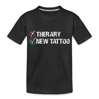 Therapy New Tattoo Inked Skin Illustration Body - Kinder Premium Bio T-Shirt - Schwarz - Vorne