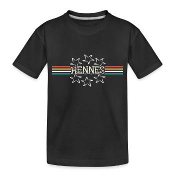 Stern Hennes - Kinder Premium Bio T-Shirt - Schwarz - Vorne