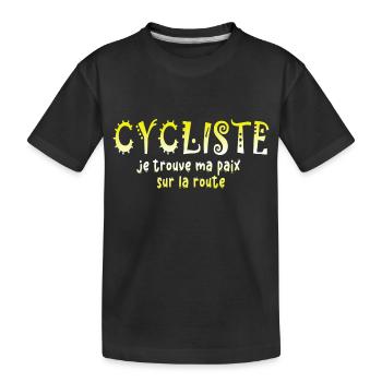 Fahrrad Fahrräder Fahrrad Fahrrad Fahrrad Biker MTB 4 - Kinder Premium Bio T-Shirt - Schwarz - Vorne