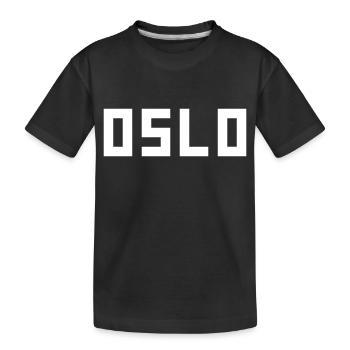 Oslo - Kinder Premium Bio T-Shirt - Schwarz - Vorne