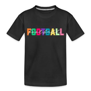 Football couleurs - cadeau amateur de football - T-shirt bio Premium Enfant - noir - Devant