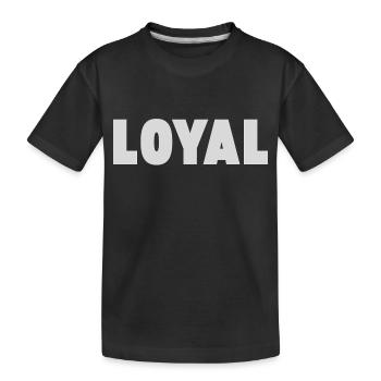 Loyauté loyale - T-shirt bio Premium Enfant - noir - Devant
