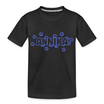 Geschenk für Annika - Kinder Premium Bio T-Shirt - Schwarz - Vorne