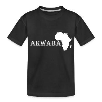 Akwaba, bienvenue chez nous - T-shirt bio Premium Enfant - noir - Devant
