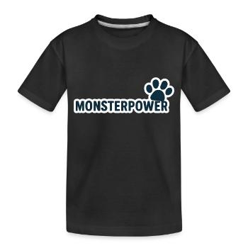 Puissance monstrueuse - T-shirt bio Premium Enfant - noir - Devant