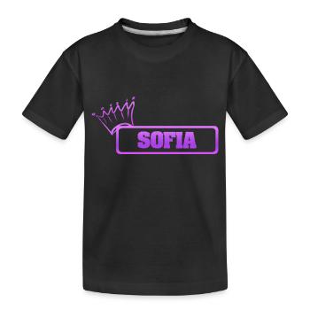 Cadeau pour Sofia - T-shirt bio Premium Enfant - noir - Devant