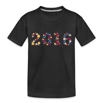 Flowers 2016 - Kinder Premium Bio T-Shirt - Schwarz - Vorne