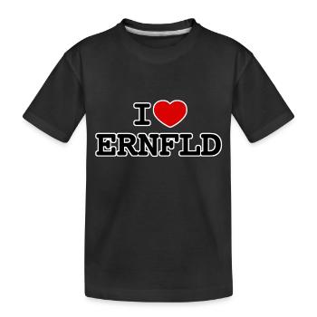 I ❤️ ERNFLD | Köln Ehrenfeld - Kinder Premium Bio T-Shirt - Schwarz - Vorne
