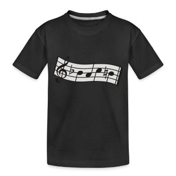 bach - Kinder Premium Bio T-Shirt - Schwarz - Vorne