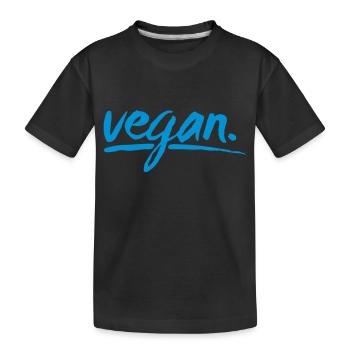 vegan - simply vegan ! - Kinder Premium Bio T-Shirt - Schwarz - Vorne