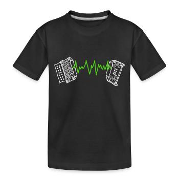 Accordeon - T-shirt bio Premium Enfant - noir - Devant