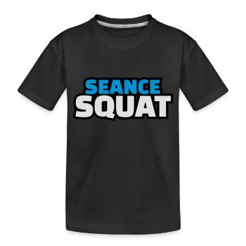 séance squat - T-shirt bio Premium Enfant - noir - Devant