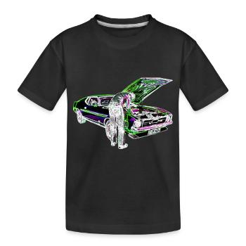 Schrauber Iinvert - Kinder Premium Bio T-Shirt - Schwarz - Vorne