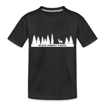 Black Forest Native - Kids' Premium Organic T-Shirt - black - Front