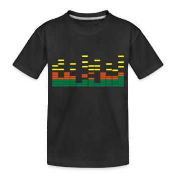 music - Kinder Premium Bio T-Shirt - Schwarz - Vorne