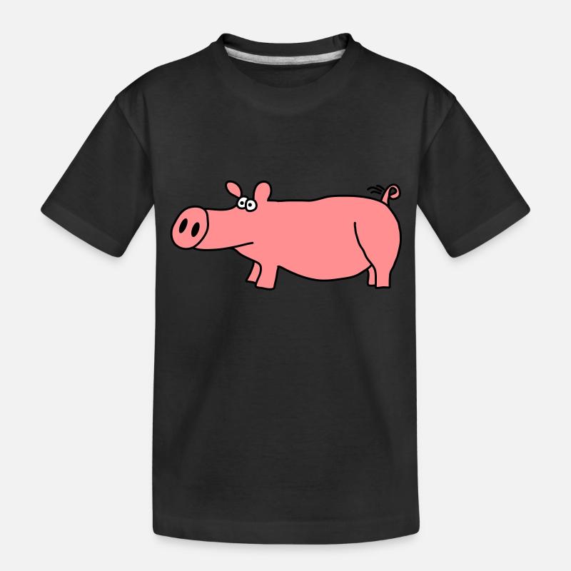 Cochon - T-shirt bio Premium Enfant - noir