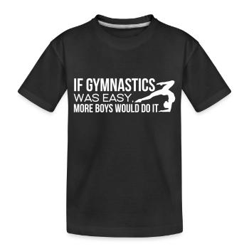 Gymnastics Gymnast Gymnast Woman Gymnast Gift - Kids' Premium Organic T-Shirt - black - Front