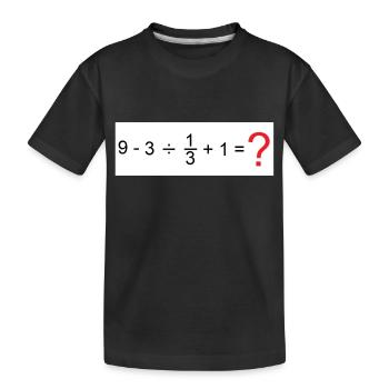 Mathematik - Kinder Premium Bio T-Shirt - Schwarz - Vorne