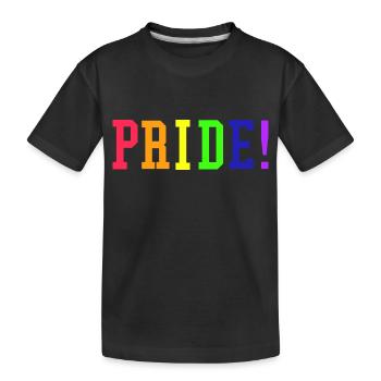 Pride - Kinder Premium Bio T-Shirt - Schwarz - Vorne