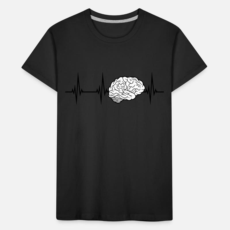 Conception du cerveau ECG T-shirt bio Premium Enfant
