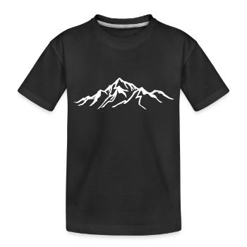 Mountain Hiking Mountains Mountaineering Hiking Mountains Mountains - Kids' Premium Organic T-Shirt - black - Front