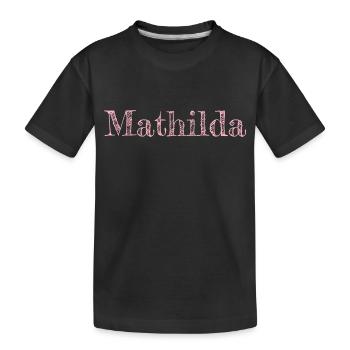 Mathilda - Kids' Premium Organic T-Shirt - black - Front