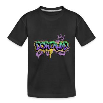 Dortmund Deutschland Stadt Graffiti Spray Sprayer - Kinder Premium Bio T-Shirt - Schwarz - Vorne