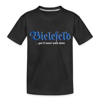 BI you ll never walk alone - Kinder Premium Bio T-Shirt - Schwarz - Vorne