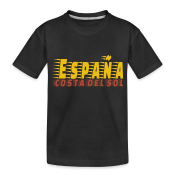 Spain Costa del Sol / Summer - Kids' Premium Organic T-Shirt - black - Front