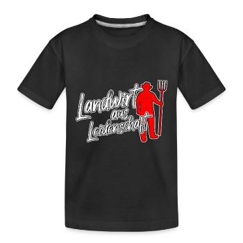 Landwirt Bauer Landwirtschaft Beruf Landleben - Kinder Premium Bio T-Shirt - Schwarz - Vorne