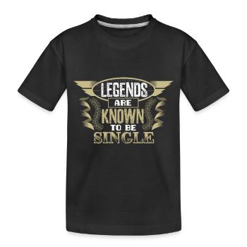 Relation solo célibataire - T-shirt bio Premium Enfant - noir - Devant