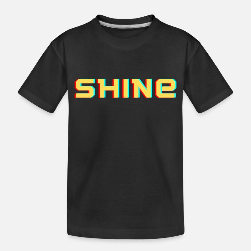 Shine - Kinder Premium Bio T-Shirt - Schwarz