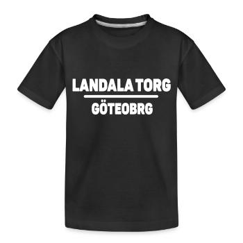 Landala-Platz - Kinder Premium Bio T-Shirt - Schwarz - Vorne