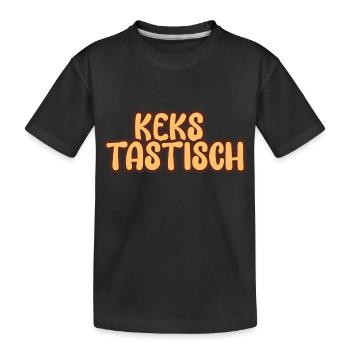 Biscuit Tastic Chocolate Cookies - Kids' Premium Organic T-Shirt - black - Front