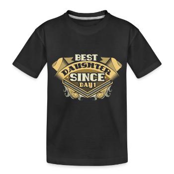 Cadeau fille fille - T-shirt bio Premium Enfant - noir - Devant