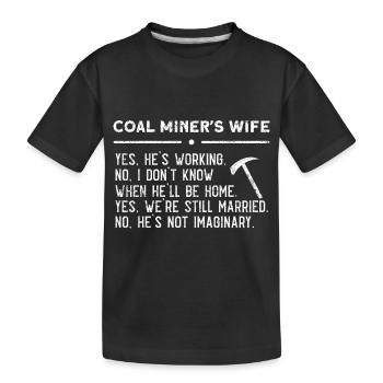 Mineurs de mines - T-shirt bio Premium Enfant - noir - Devant